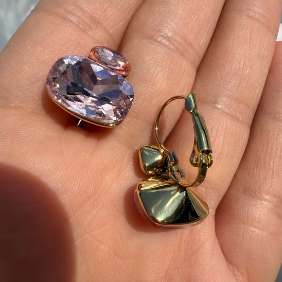 NEW shine pink Hooping Earrings - Picture 5 of 10